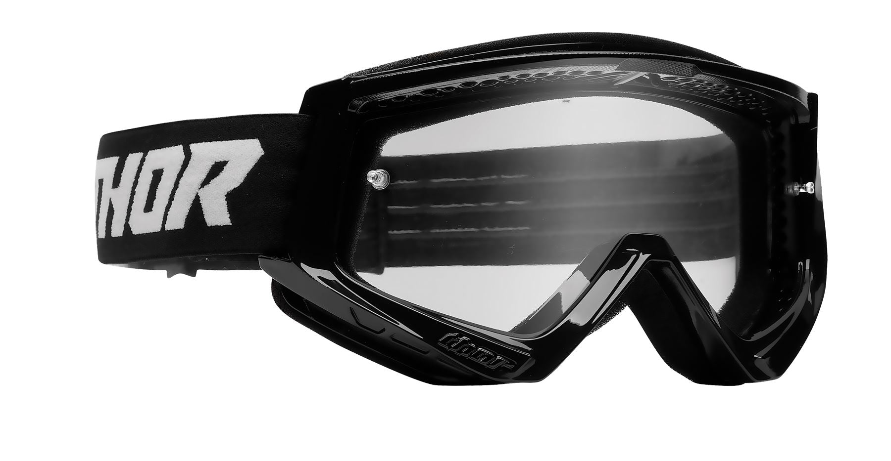 Thor 2025 Motocross Goggles Combat Racer Black White